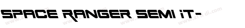 Space Ranger Semi It字体转换